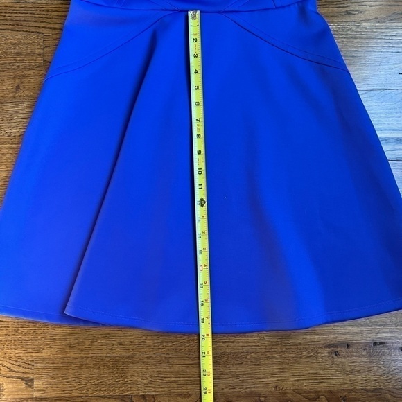 Ted BAKER LONDON royal blue scuba sleeveless skater dress size 4 or US large - Picture 10 of 13